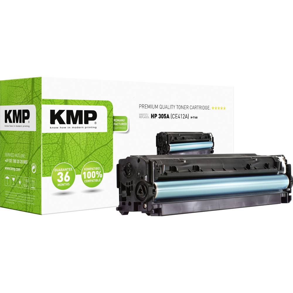 KMP H-T160 kazeta s tonerem náhradní HP 305A, CE412A žlutá 3400 Seiten kompatibilní toner