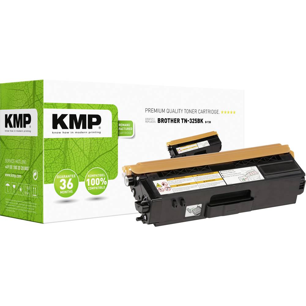 KMP náplň do tiskárny náhradní Brother TN-325BK, TN325BK kompatibilní černá 4000 Seiten B-T38