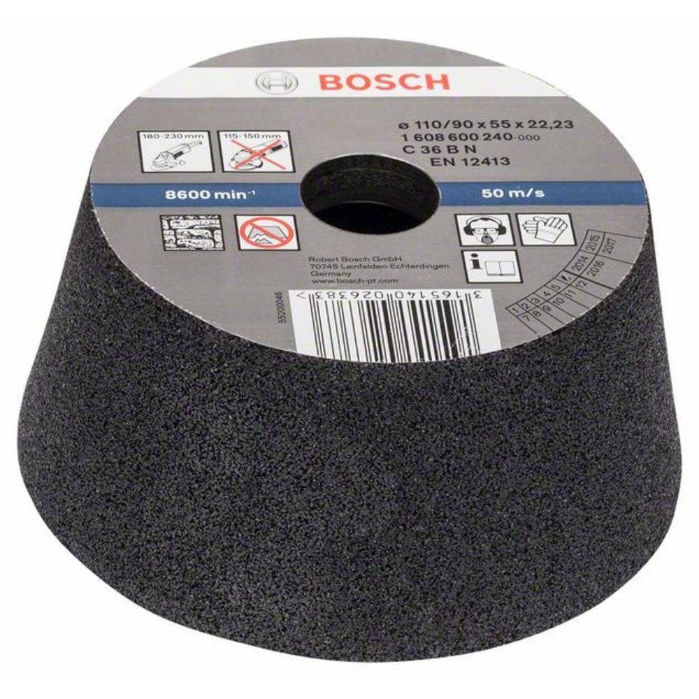 Bosch Accessories 1608600240 Brusný hrnec, kónický-kámen/beton 90 mm, 110 mm, 55 mm, 36 Bosch 1 ks