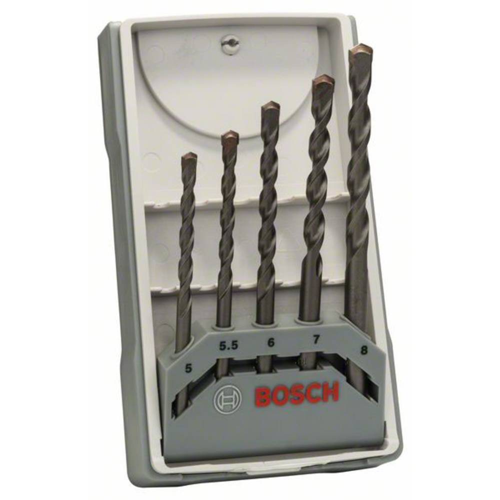 Bosch Accessories CYL-3 2607017081 tvrdý kov sada vrtáku do betonu 5dílná 5 mm, 5.5 mm, 6 mm, 7 mm, 8 mm válcová stopka