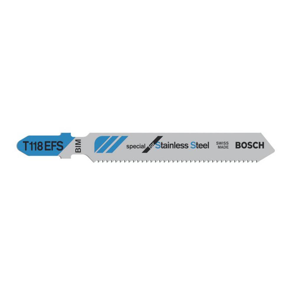 Bosch Accessories 2608636497 Pilový plátek do kmitací pily T 118 EFS - Basic for Inox 5 ks