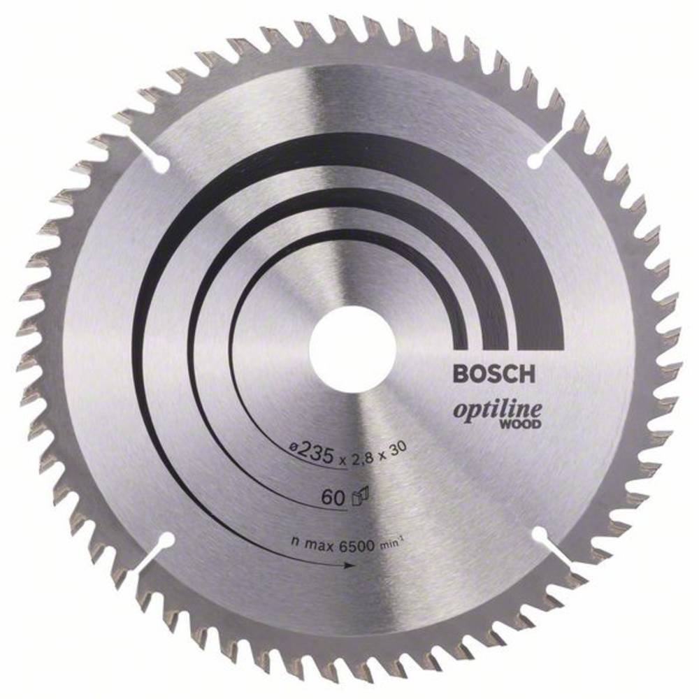 Bosch Accessories Optiline Wood 2608641192 tvrdokovový pilový kotouč 235 x 30 x 2.8 mm Počet zubů (na palec): 60 1 ks