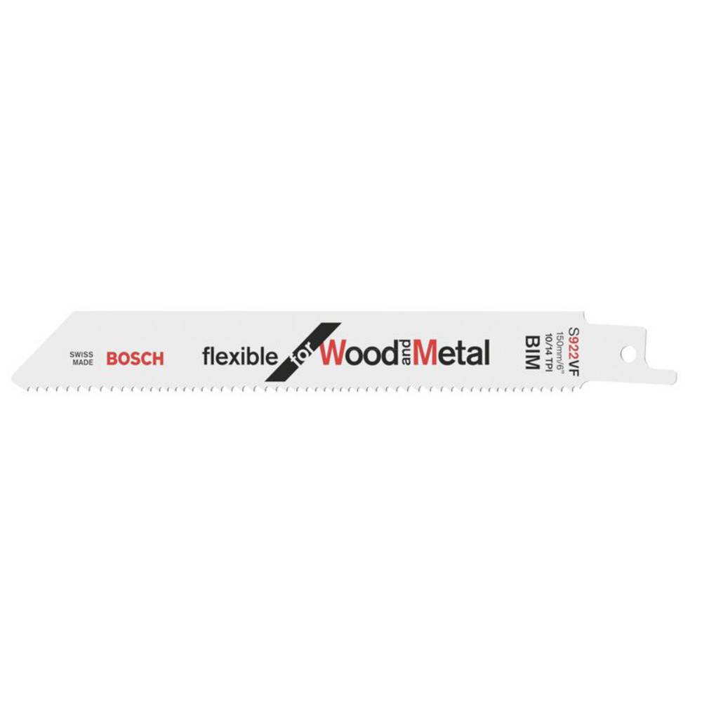 Bosch Accessories 2608656017 Pilový plátek do pily ocasky S 922 VF - Flexible for Wood and Metal Délka řezacího listu 15