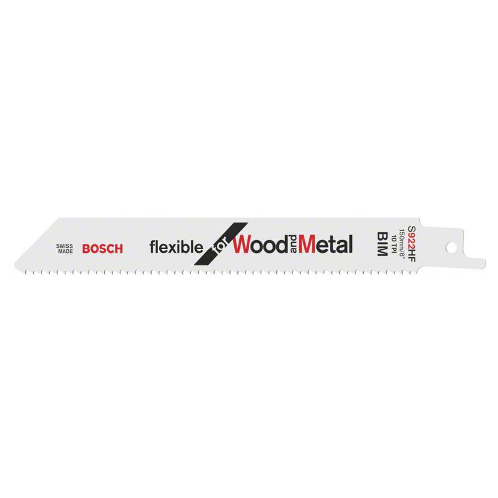 Bosch Accessories 2608656039 Pilový plátek do pily ocasky S 922 HF - Flexible for Wood and Metal Délka řezacího listu 15