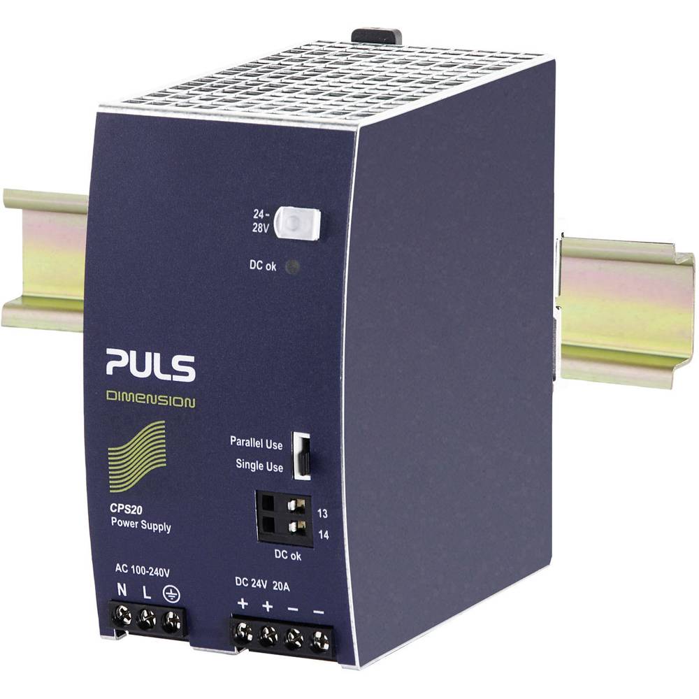 PULS DIMENSION CPS20.241 síťový zdroj na DIN lištu, 24 V/DC, 20 A, 480 W, výstupy 1 x