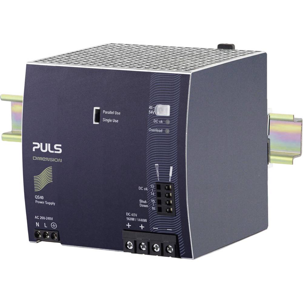PULS DIMENSION QS40.484 síťový zdroj na DIN lištu, 48 V/DC, 20 A, 960 W, výstupy 1 x