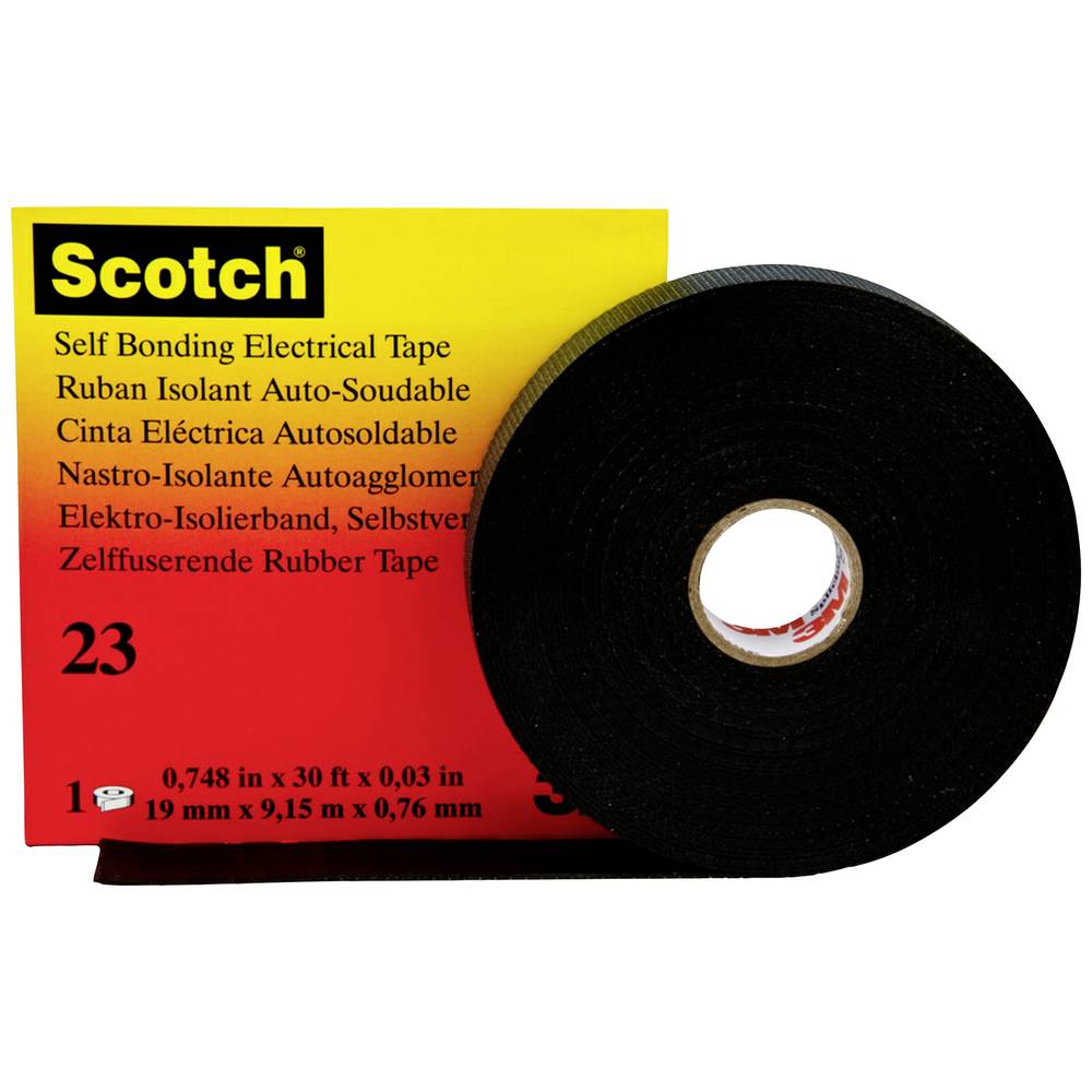 3M Scotch 23 SCOTCH23-19X9.15 instalatérská izolační páska Scotch® 23 černá (d x š) 9.15 m x 19 mm 1 ks