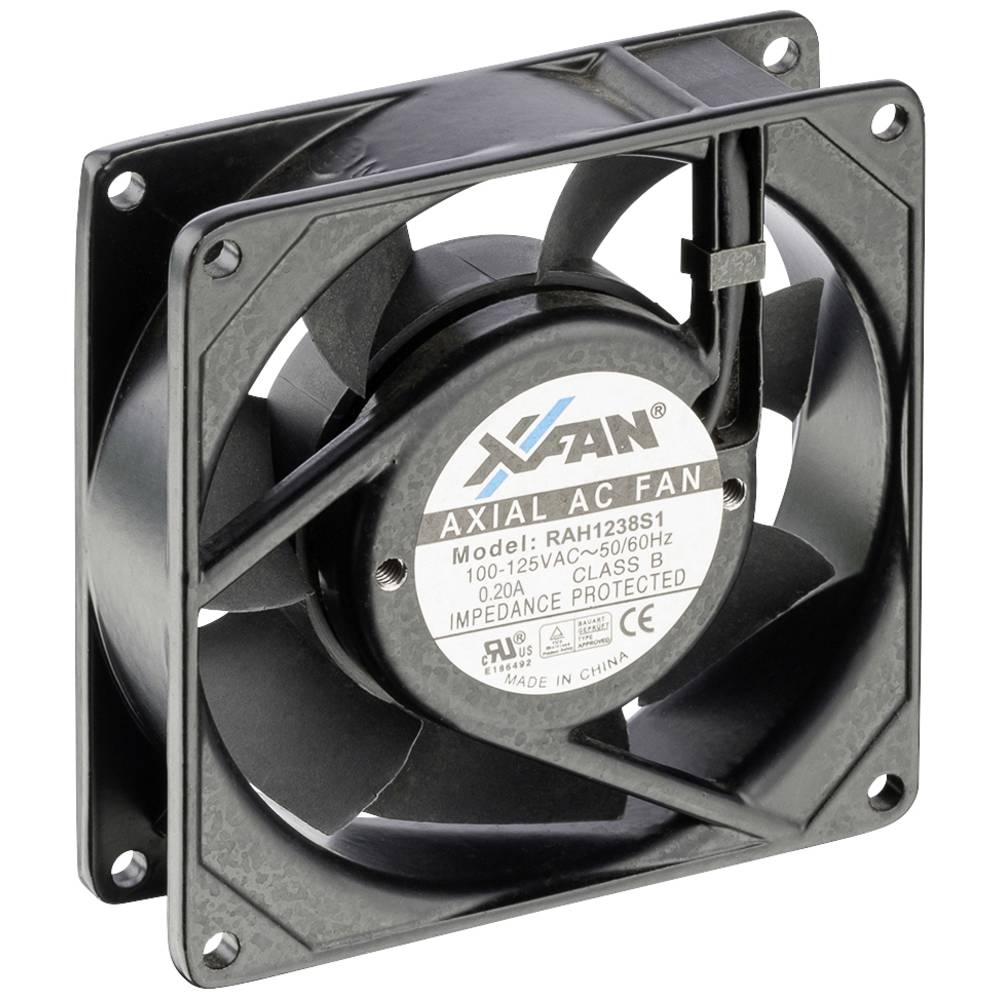 X-Fan RAH1238S1 axiální ventilátor, 230 V/AC, 163 m³/h, (d x š x v) 120 x 120 x 38 mm, RAH1238S1