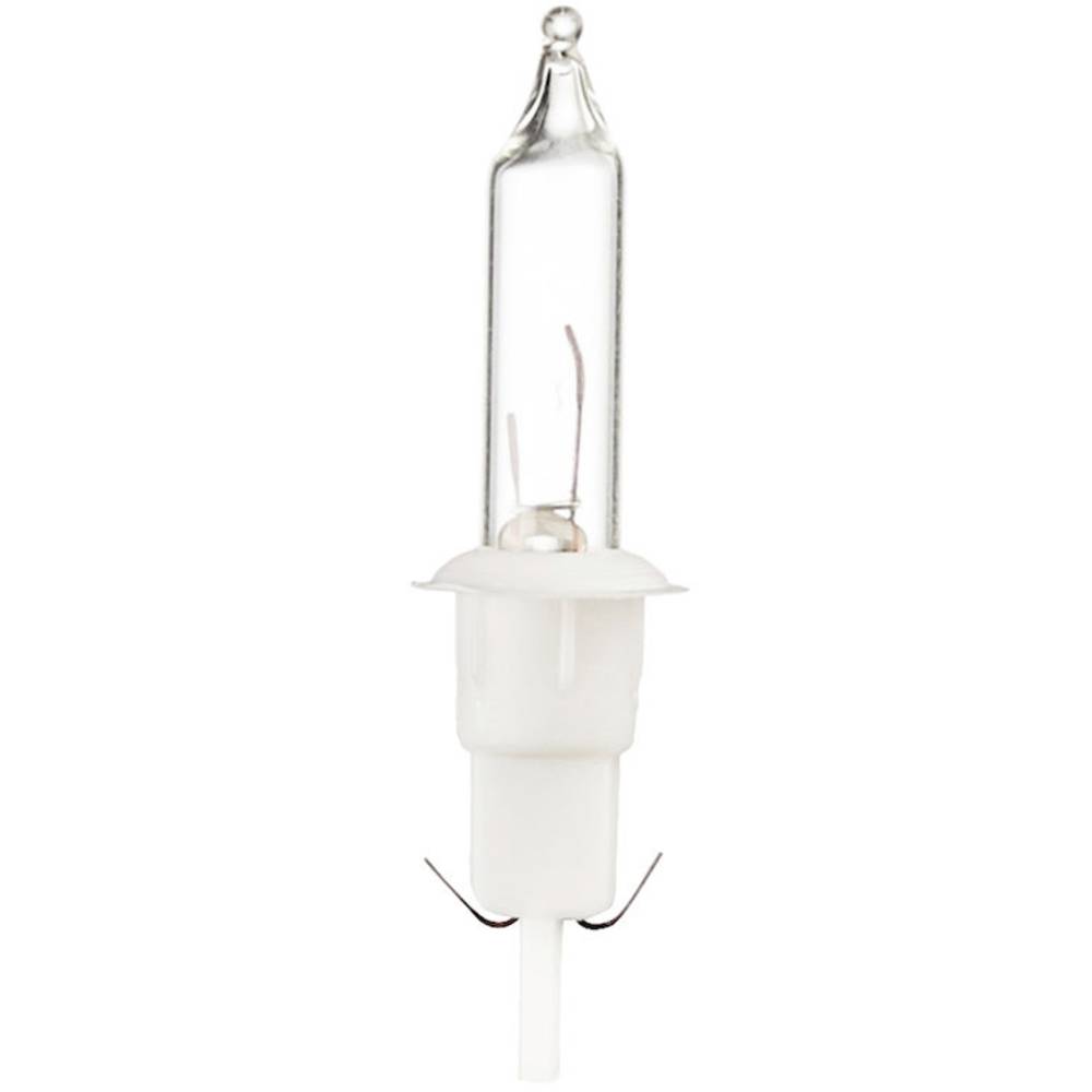 Konstsmide 2604-052 náhradní žárovka pro světelné řetězy 5 ks bílá nástrčná objímka 2,4 V čirá