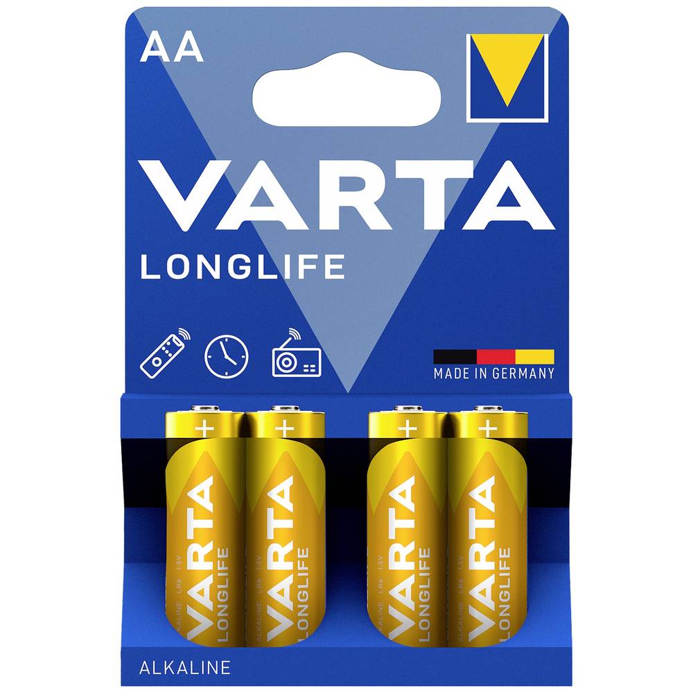 Varta LONGLIFE AA Bli 4 tužková baterie AA alkalicko-manganová 2800 mAh 1.5 V 4 ks