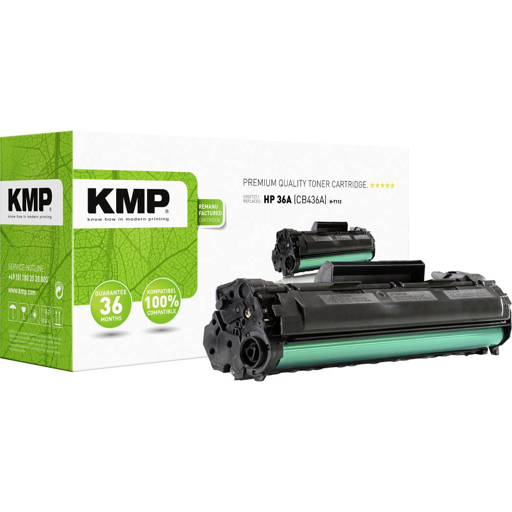 KMP Toner náhradní HP 36A, CB436A kompatibilní černá 2000 Seiten H-T112 1211,0000
