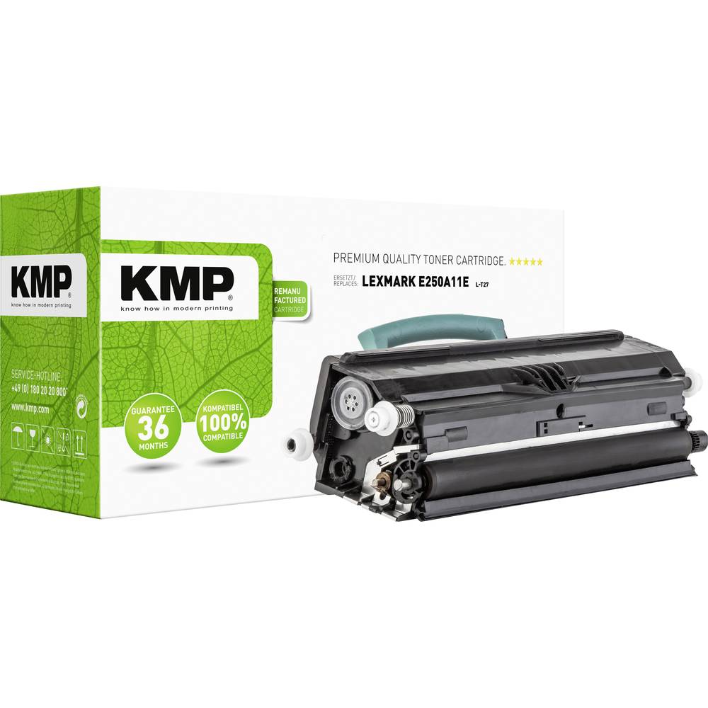 KMP náplň do tiskárny náhradní Lexmark E250, E250A11E kompatibilní černá 3500 Seiten L-T27