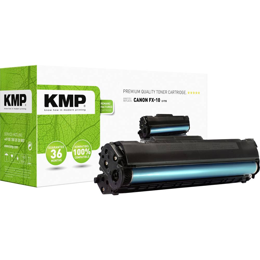KMP náplň do tiskárny náhradní Canon FX10, FX-10 kompatibilní černá 2000 Seiten C-T15