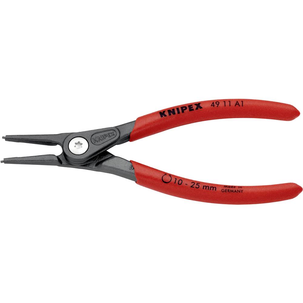 Knipex 49 11 A1 kleště na pojistné kroužky Vhodné pro (kleště na pojistné kroužky) vnější kroužky 10-25 mm Tvar hrotu ro