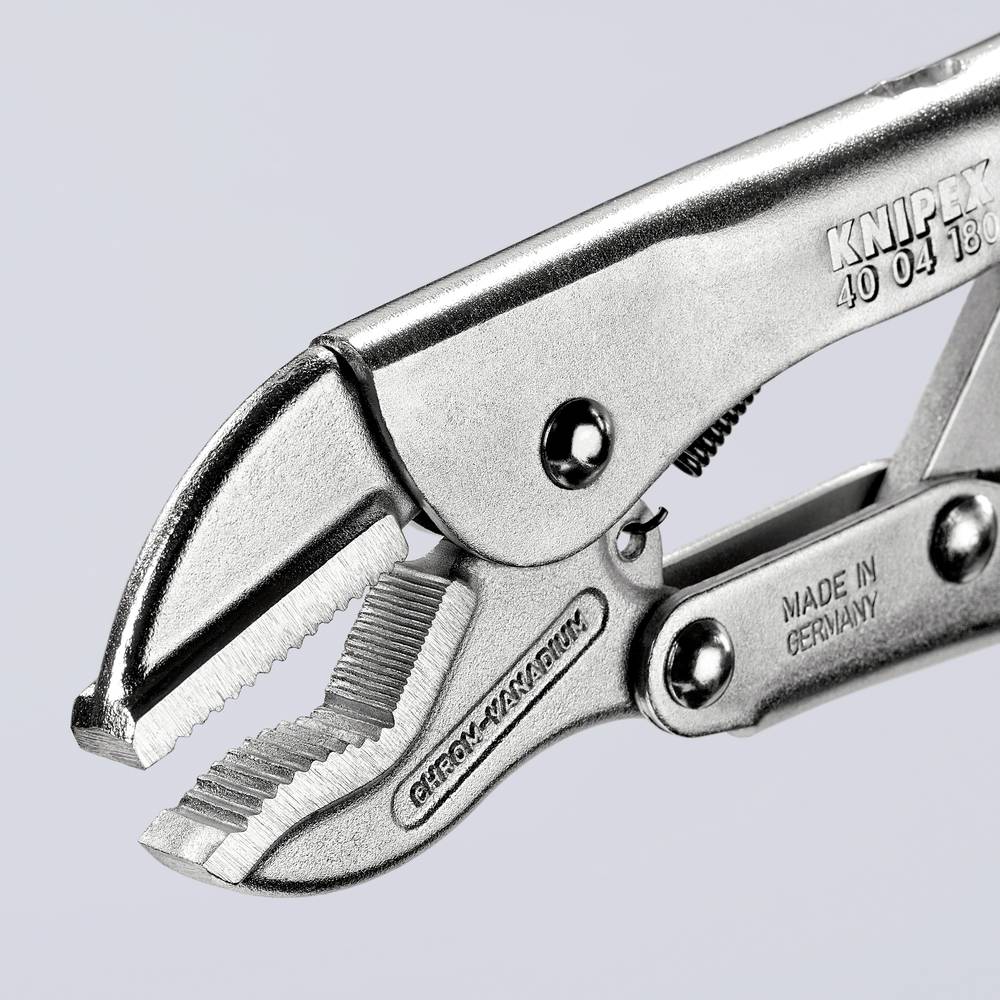 Knipex 40 04 180 kleště samosvorné rovný s prizmatickou drážkou 0 - 35 mm 180 mm