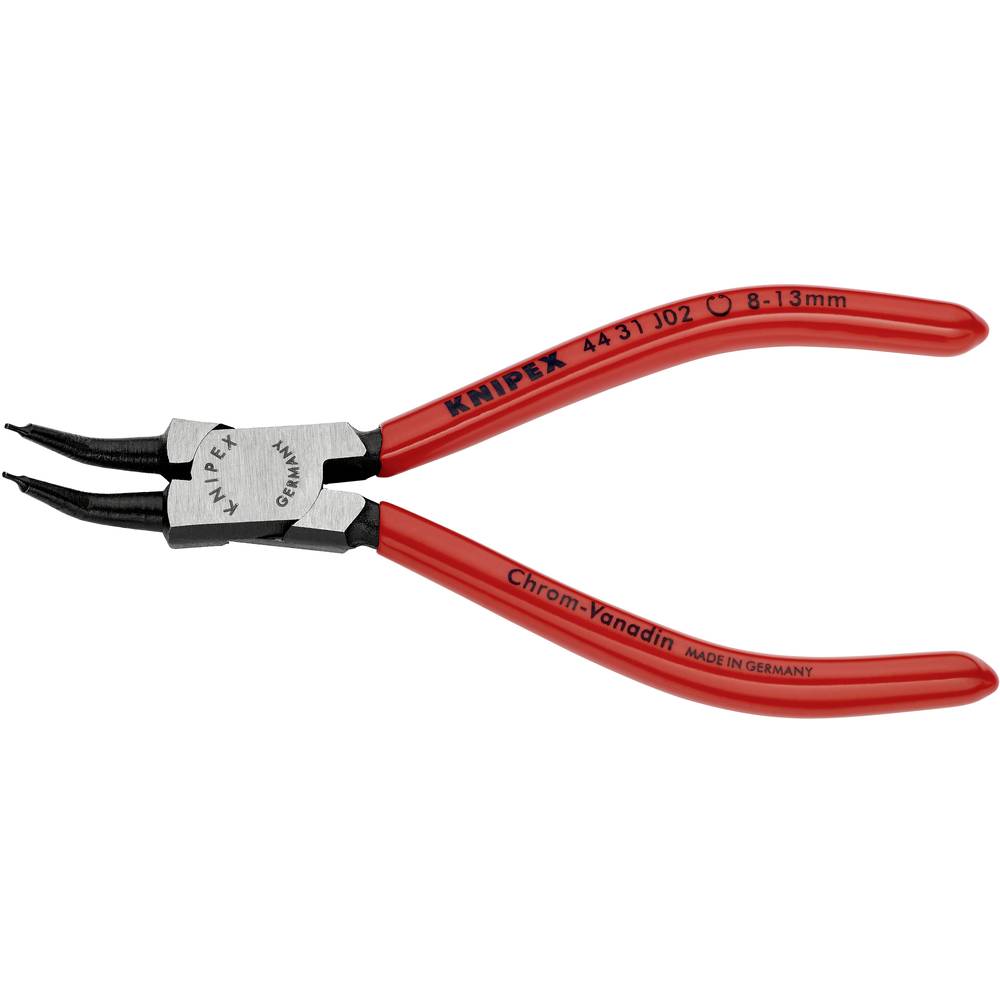 Knipex 44 31 J02 kleště na pojistné kroužky Vhodné pro (kleště na pojistné kroužky) vnitřní kroužky 8-13 mm Tvar hrotu z