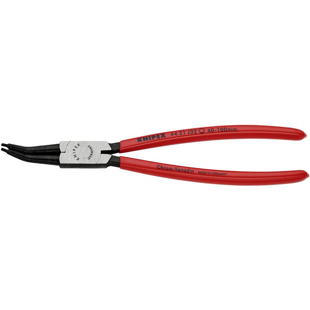 Knipex 44 31 J32 kleště na pojistné kroužky Vhodné pro (kleště na pojistné kroužky) vnitřní kroužky 40-100 mm Tvar hrotu