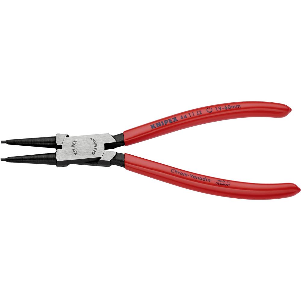 Knipex 44 11 J2 kleště na pojistné kroužky Vhodné pro (kleště na pojistné kroužky) vnitřní kroužky 19-60 mm Tvar hrotu r