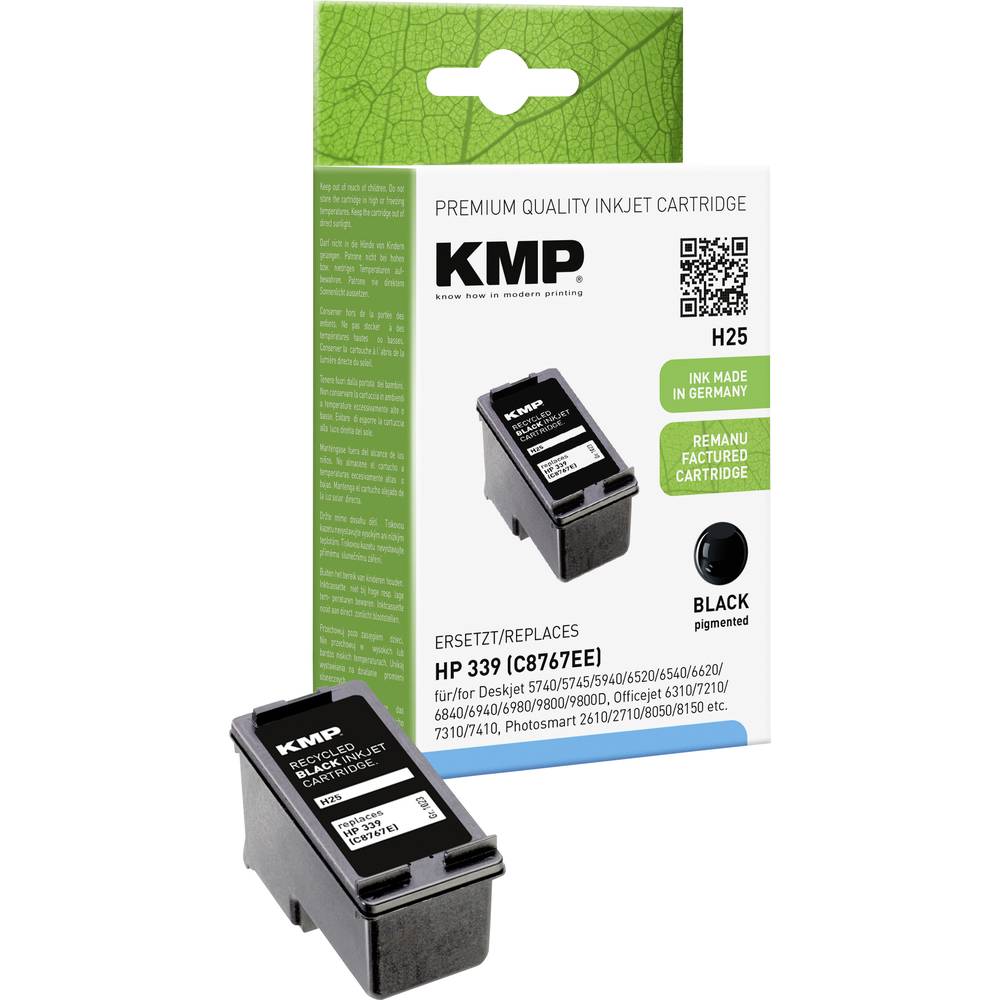 KMP Ink náhradní HP 339, C8767E kompatibilní černá H25 1023,4339