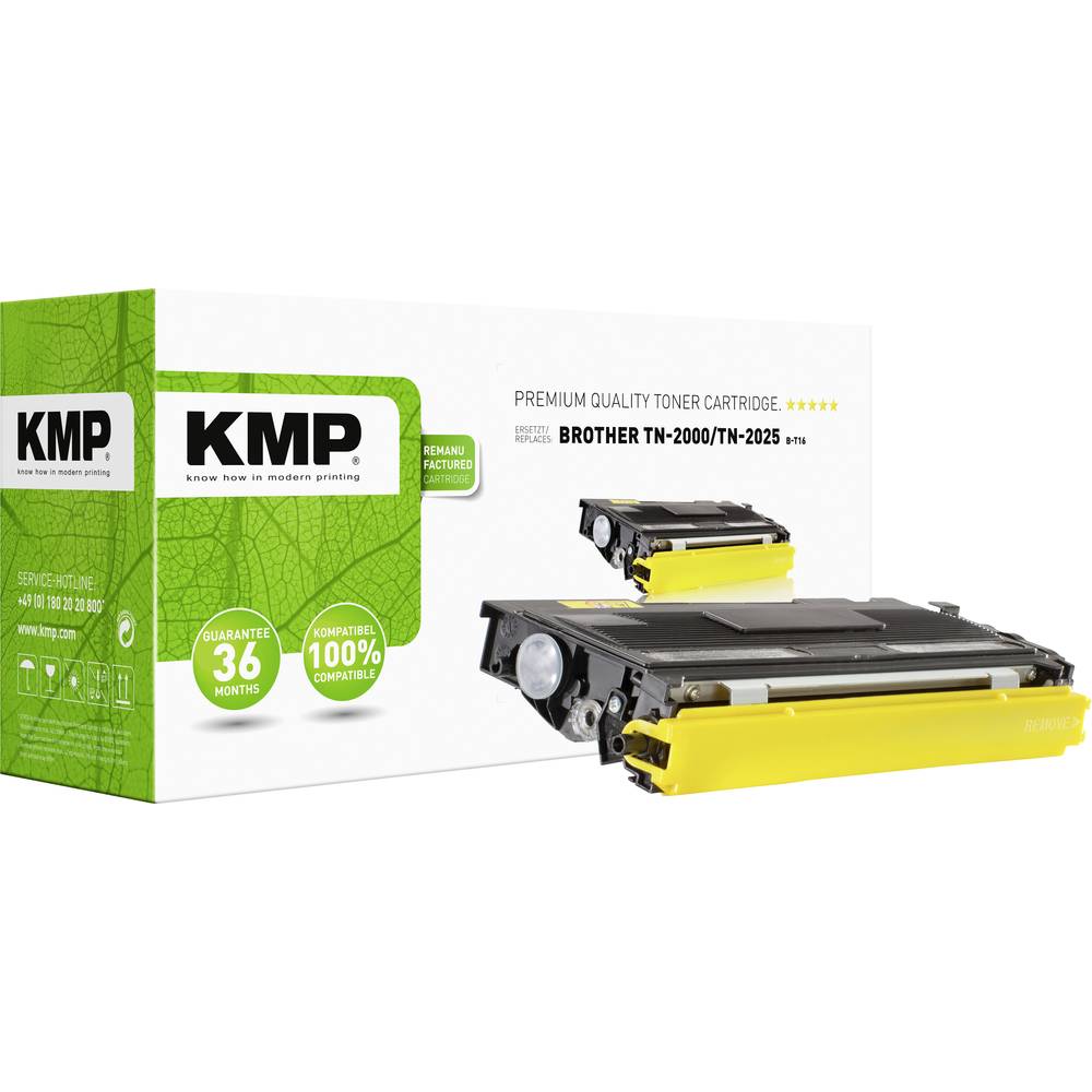 KMP náplň do tiskárny náhradní Brother TN-2000, TN2000 kompatibilní černá 5000 Seiten B-T16