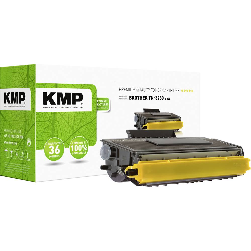 KMP náplň do tiskárny náhradní Brother TN-3230, TN-3280, TN3230, TN3280 kompatibilní černá 8000 Seiten B-T30