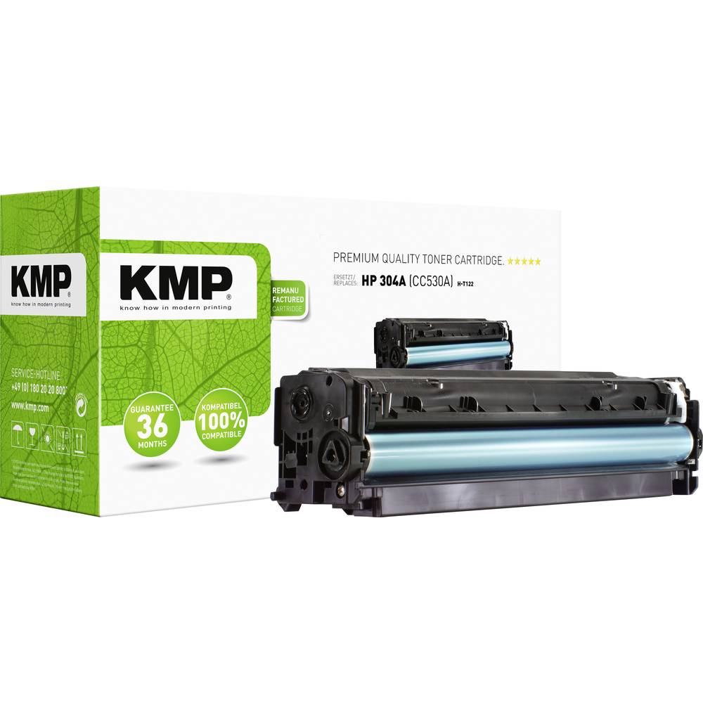 KMP Toner náhradní HP 304A, CC530A kompatibilní černá 3500 Seiten H-T122 1218,0000
