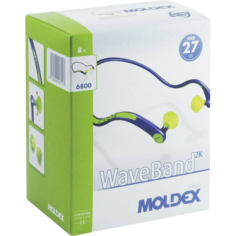 špunty do uší na plastovém oblouku Moldex WaveBand 6800 01, 27 dB, 1 ks