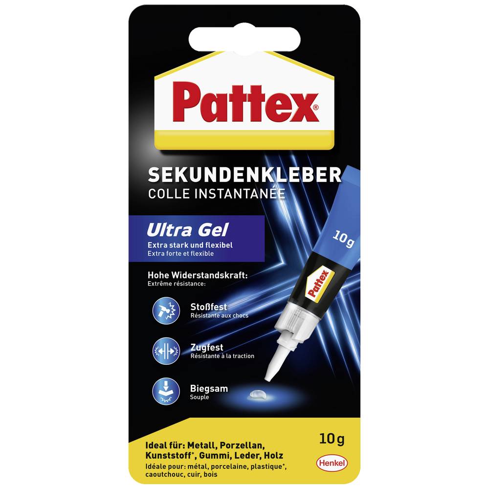 Pattex Ultra Gel vteřinové lepidlo PSG4C 10 g