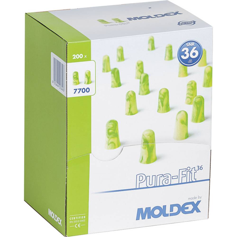 Moldex 770001 Pura-Fit špunty do uší 36 dB pro jedno použití EN 352-2 200 pár