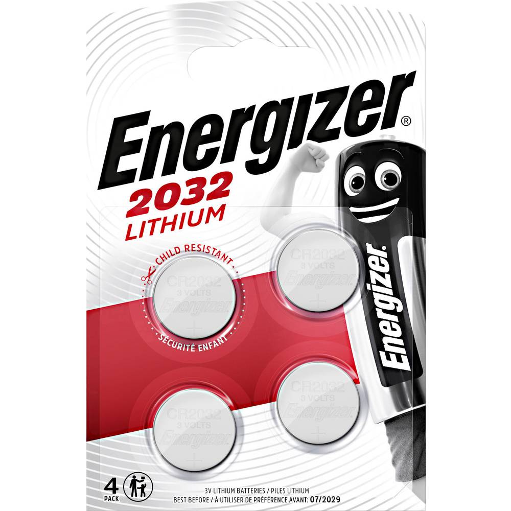 Energizer knoflíkový článek CR 2032 3 V 4 ks 240 mAh lithiová CR2032
