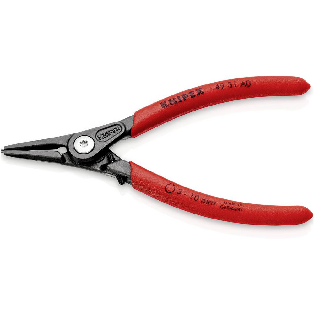Knipex 49 31 A1 kleště na pojistné kroužky Vhodné pro (kleště na pojistné kroužky) vnější kroužky 10-25 mm Tvar hrotu ro