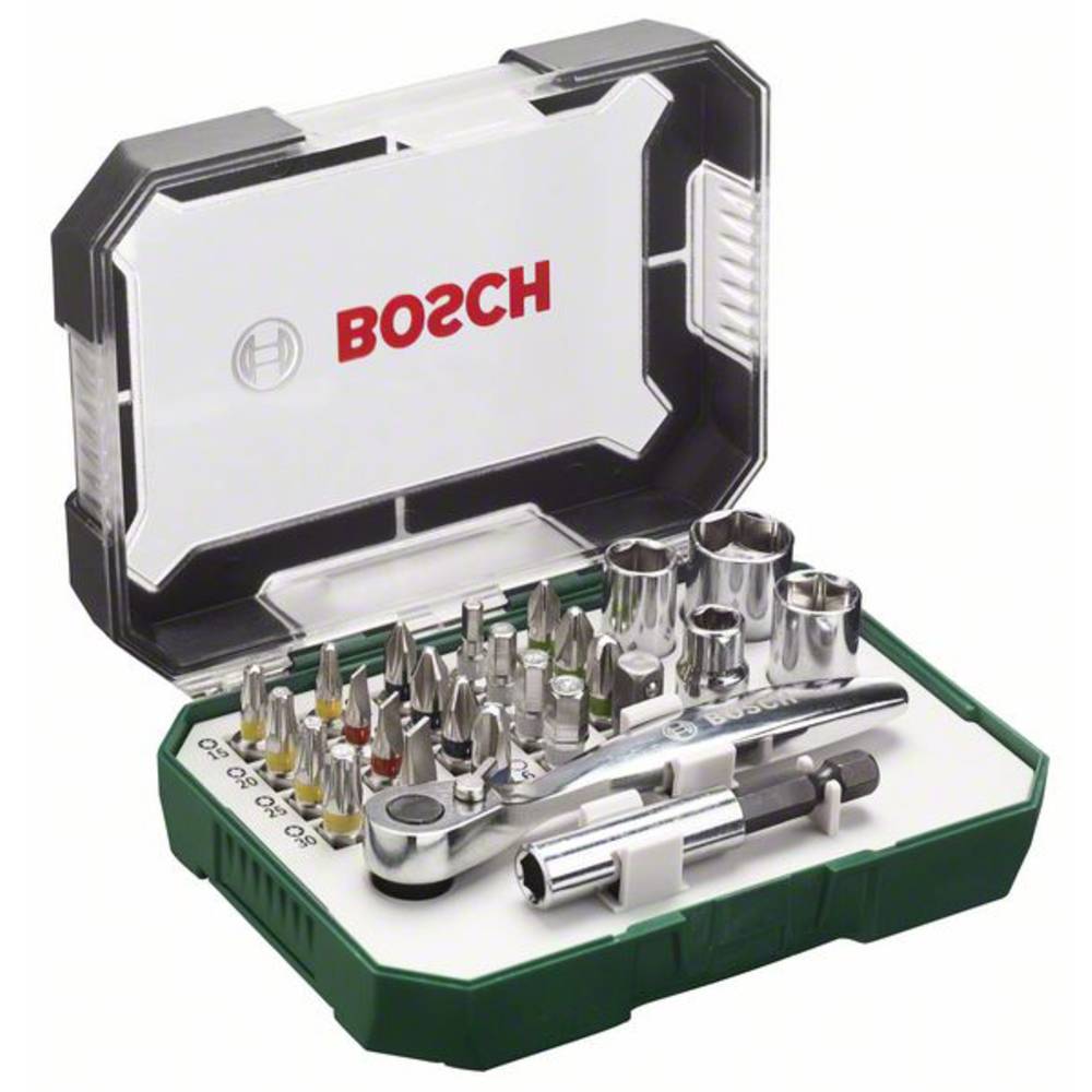Bosch Accessories Promoline 2607017322 sada bitů, 26dílná, plochý, křížový PH, křížový PZ, inbus, vnitřní šestihran (TX)