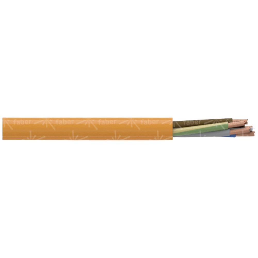 Faber Kabel 051184 připojovací kabel H07BQ-F 3 x 1.5 mm² oranžová metrové zboží