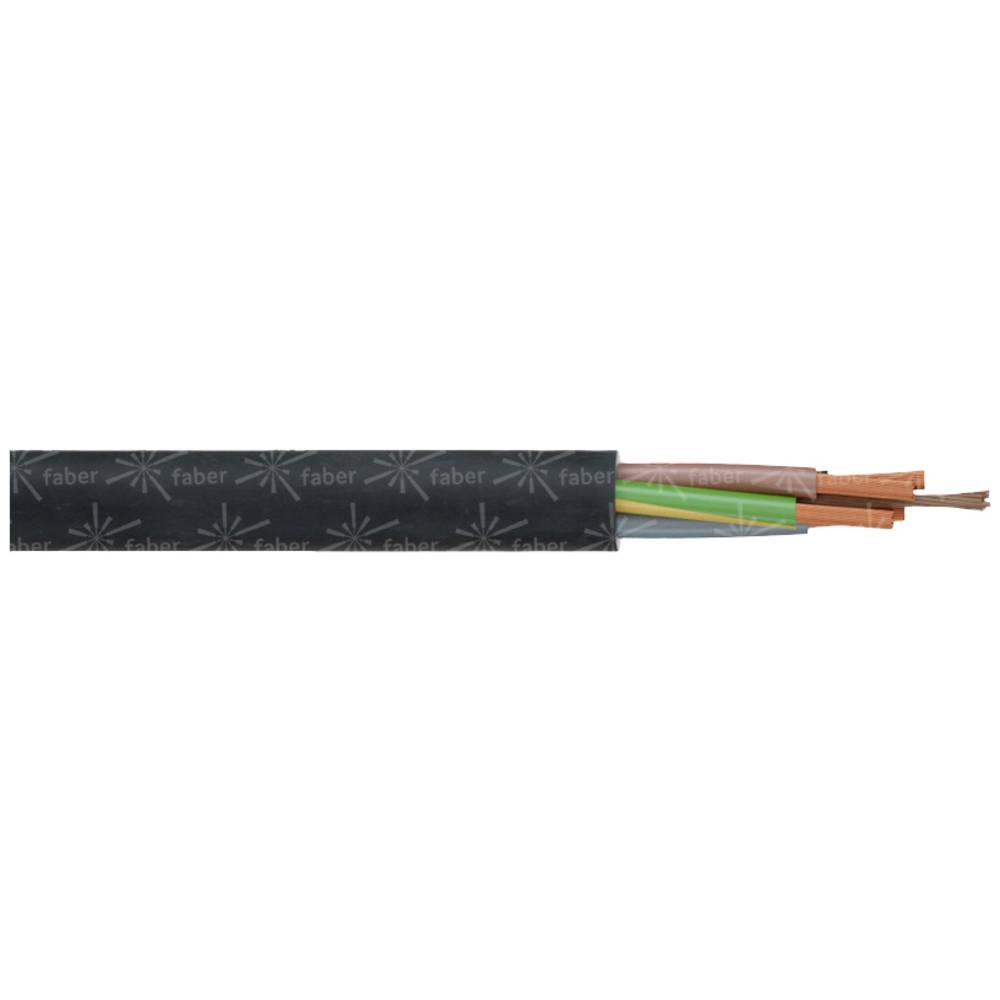 Faber Kabel 050036 kabel s gumovou izolací H07RN-F 1 x 16 mm² černá metrové zboží
