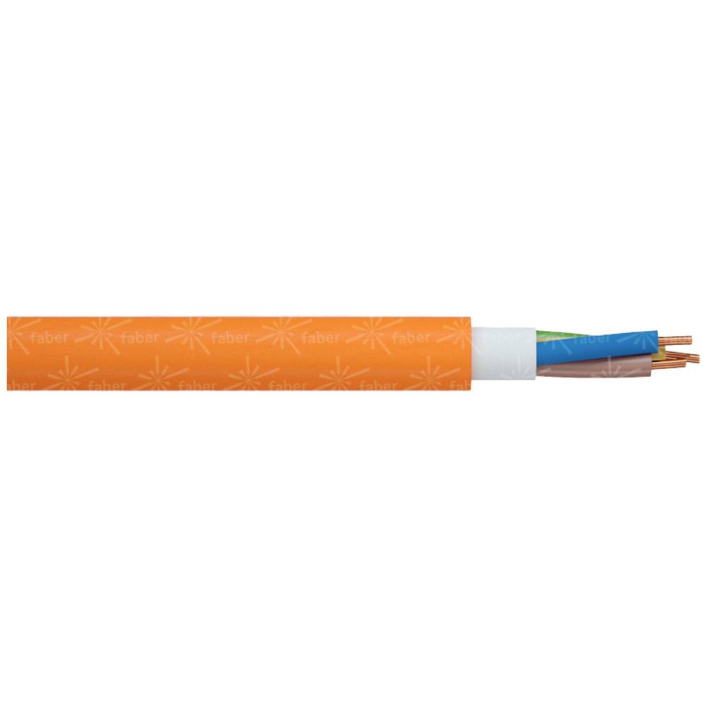 Faber Kabel 011046 opláštěné vedení NHXH-J 5 G 2.50 mm² oranžová metrové zboží