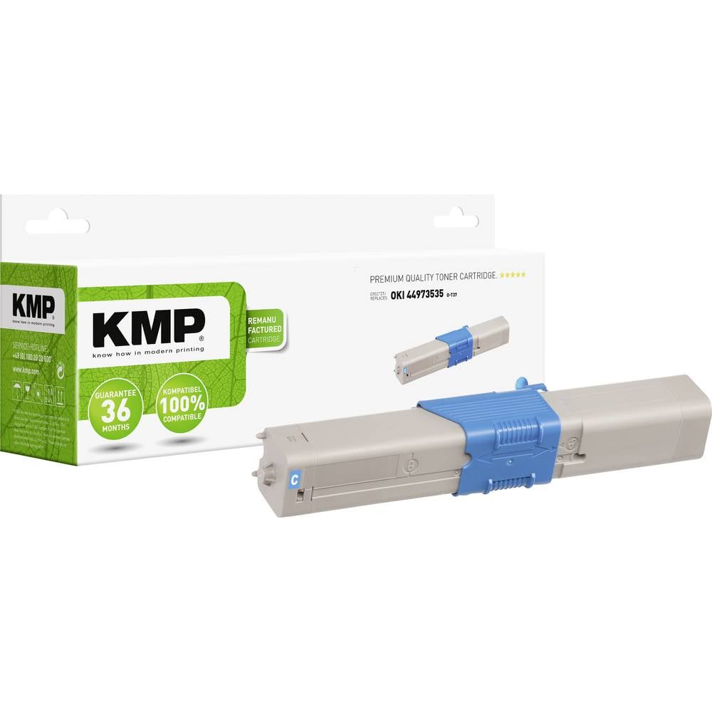 KMP Toner náhradní OKI 44973535 kompatibilní azurová 1500 Seiten O-T37 3341,0003