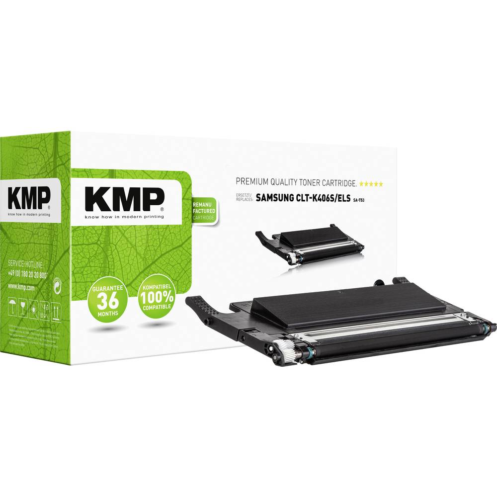 KMP náplň do tiskárny náhradní Samsung CLT-K406S kompatibilní černá 1500 Seiten SA-T53