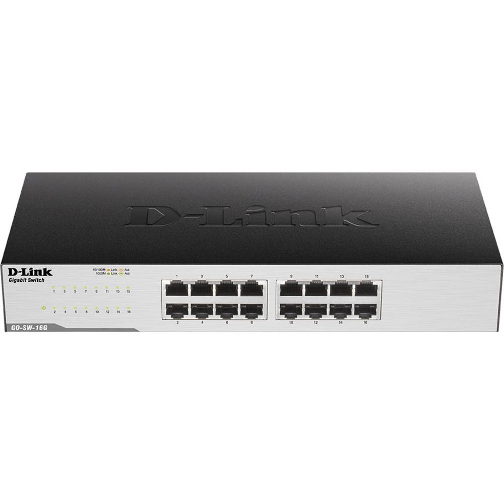 D-Link GO-SW-16G/E síťový switch, 16 portů, 1 GBit/s