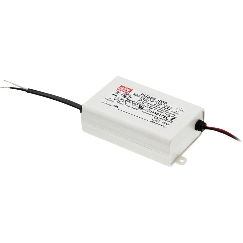 Mean Well PLD-25-350 LED driver konstantní proud 20 W 0.35 A 40 - 58 V/DC bez možnosti stmívání 1 ks