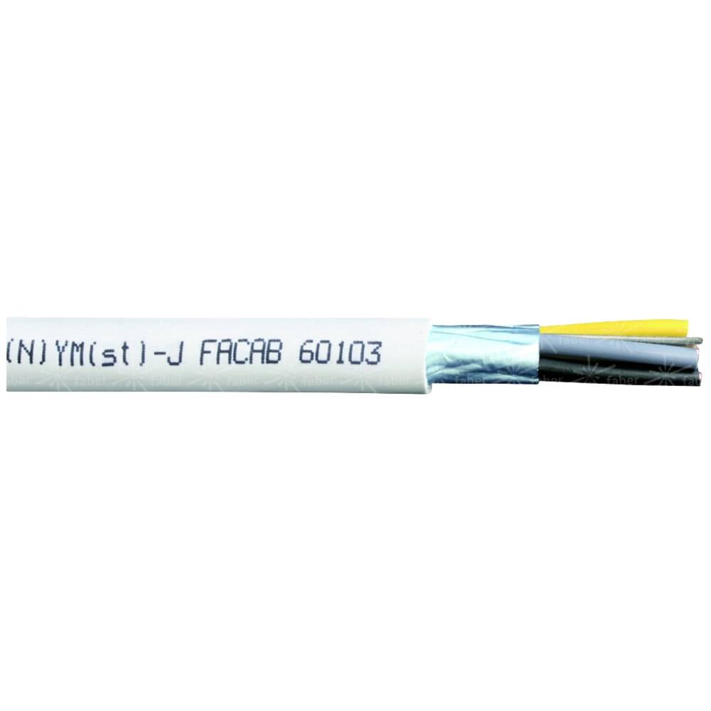 Faber Kabel 020308 instalační kabel (N)YM(St)-J 3 x 1.50 mm² šedá metrové zboží