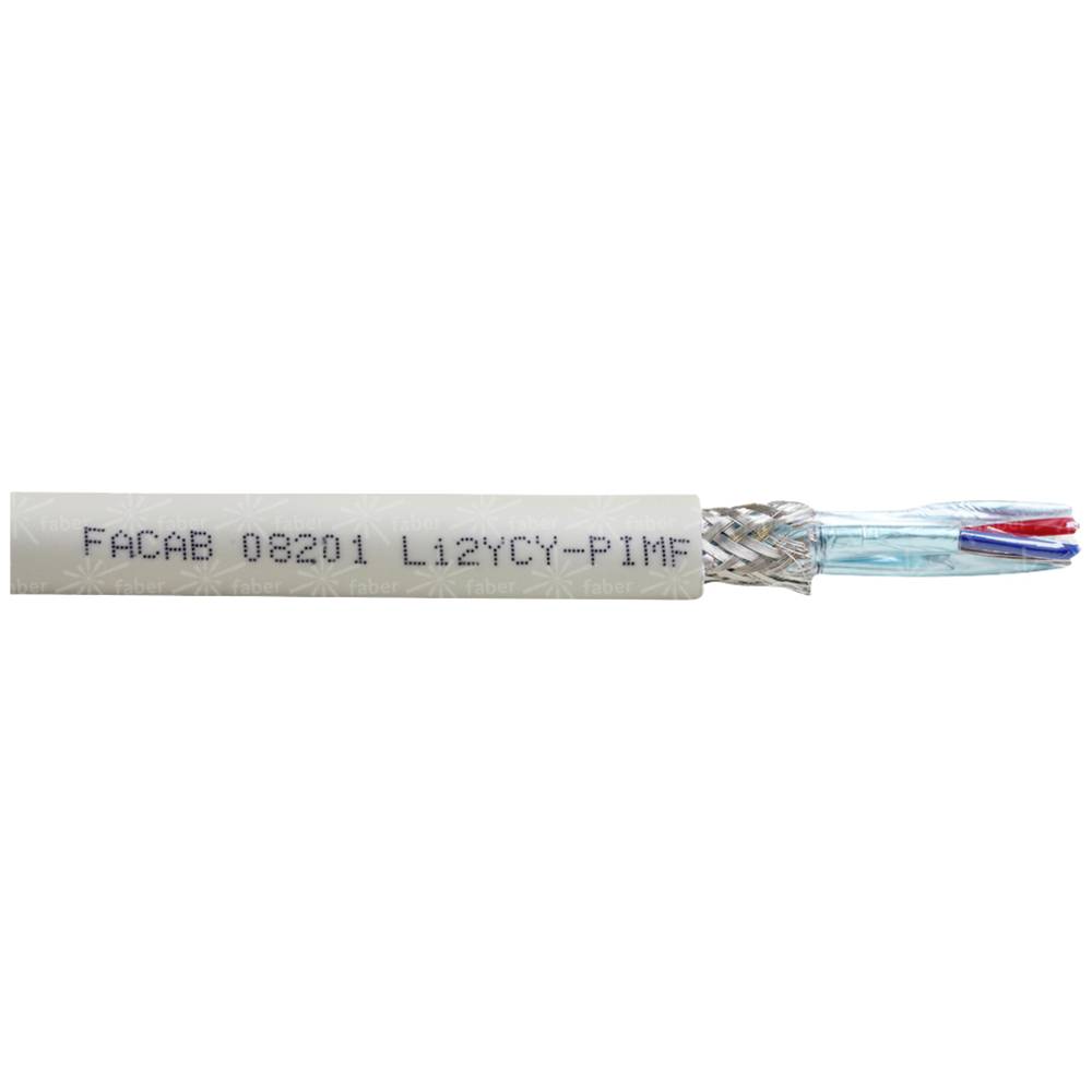 Faber Kabel 031797 datový kabel Li2YCY 4 x 2 x 0.50 mm² šedá metrové zboží