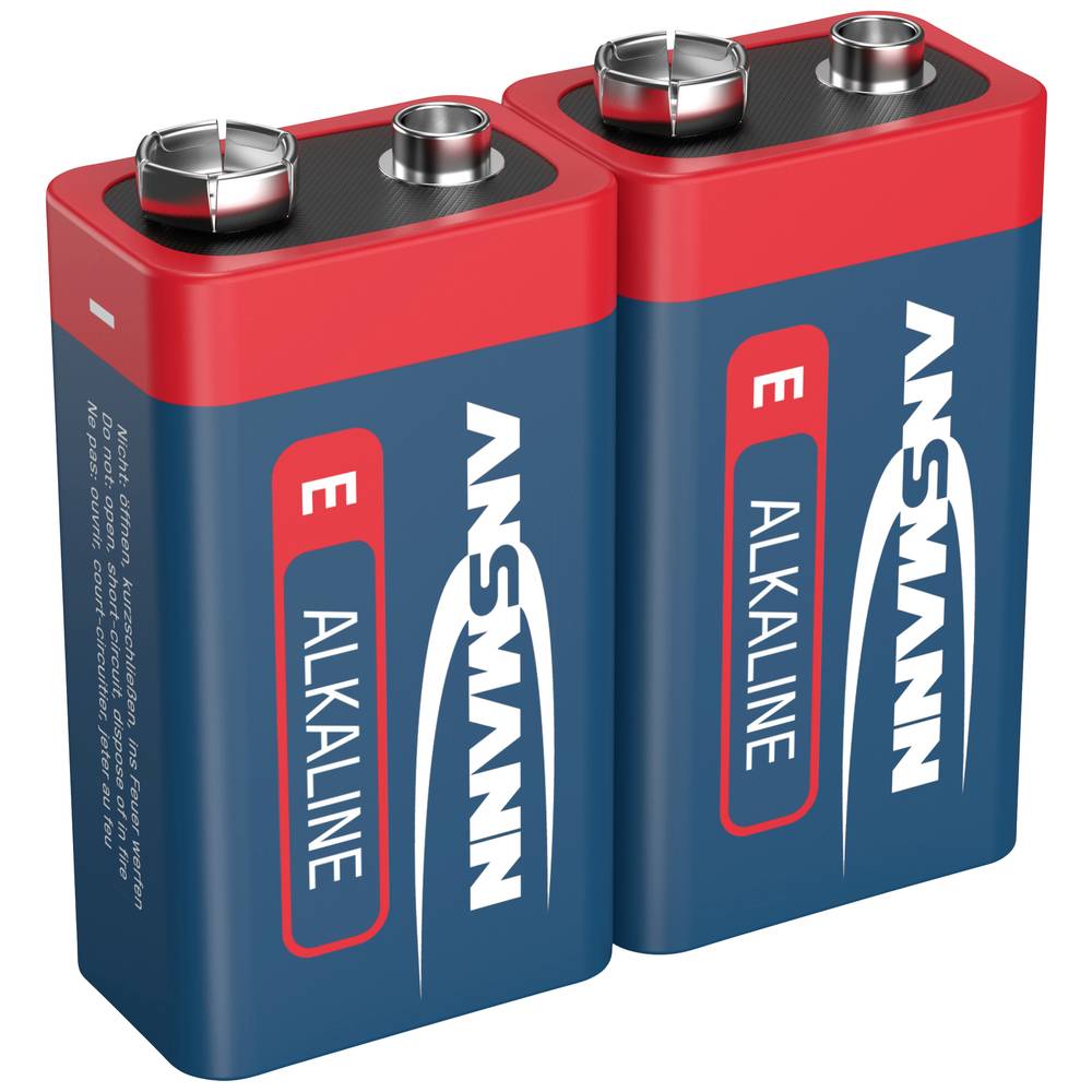 Ansmann 6LR61 Red-Line baterie 9 V alkalicko-manganová 9 V 2 ks