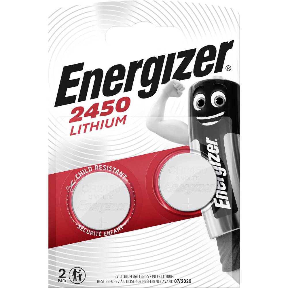 Energizer knoflíkový článek CR 2450 3 V 2 ks 620 mAh lithiová CR2450
