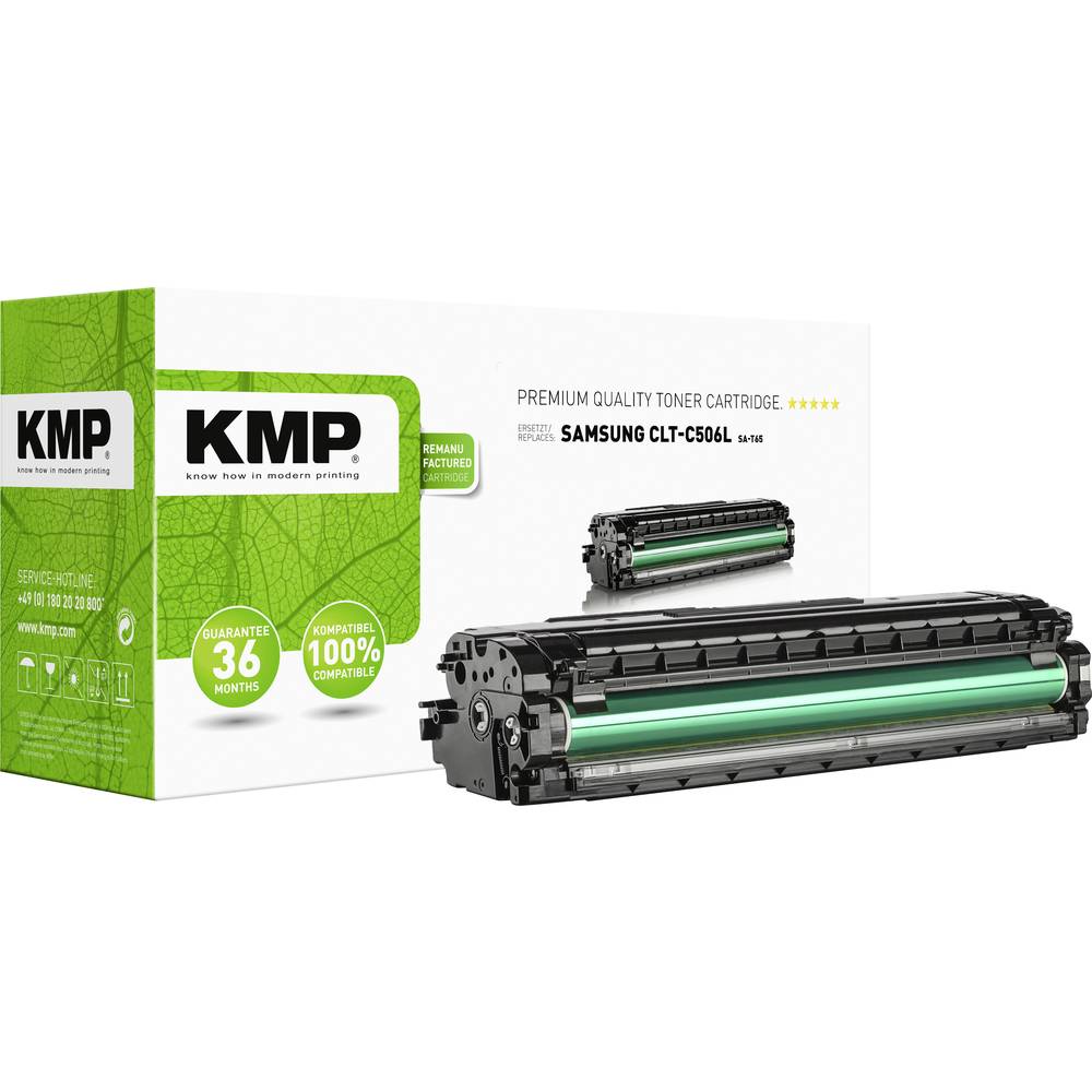 KMP SA-T65 Toner náhradní Samsung CLT-C506L azurová 3500 Seiten kompatibilní náplň do tiskárny