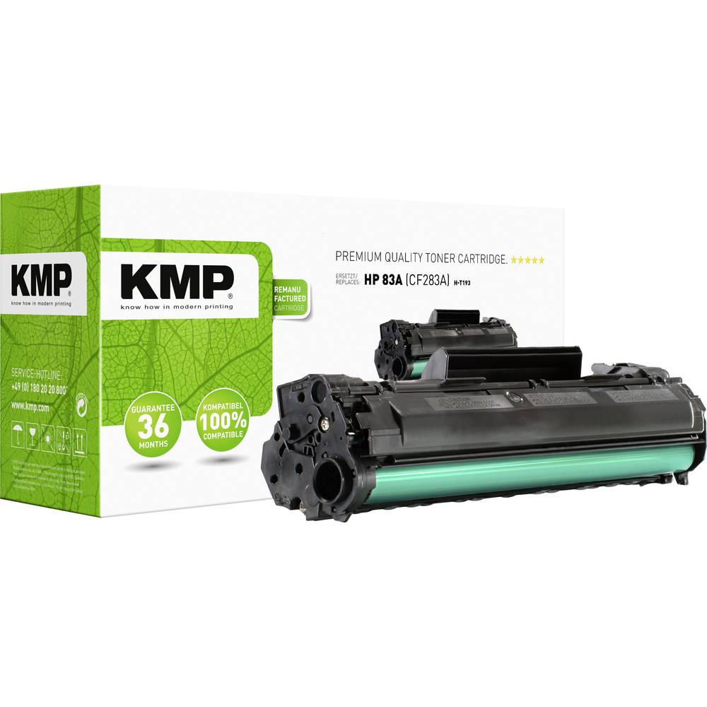 KMP H-T193 kazeta s tonerem náhradní HP 83A, CF283A černá 1600 Seiten kompatibilní toner