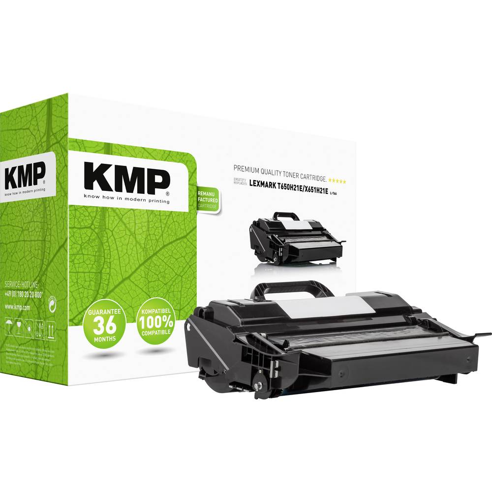 KMP náplň do tiskárny náhradní Lexmark T650H21E, X651H21E kompatibilní černá 25000 Seiten L-T66