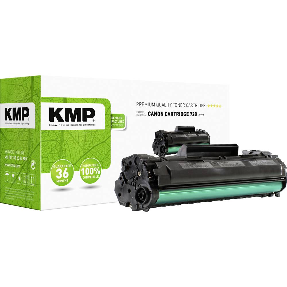 KMP Toner náhradní Canon 728 kompatibilní černá 2300 Seiten C-T27 1230,1000