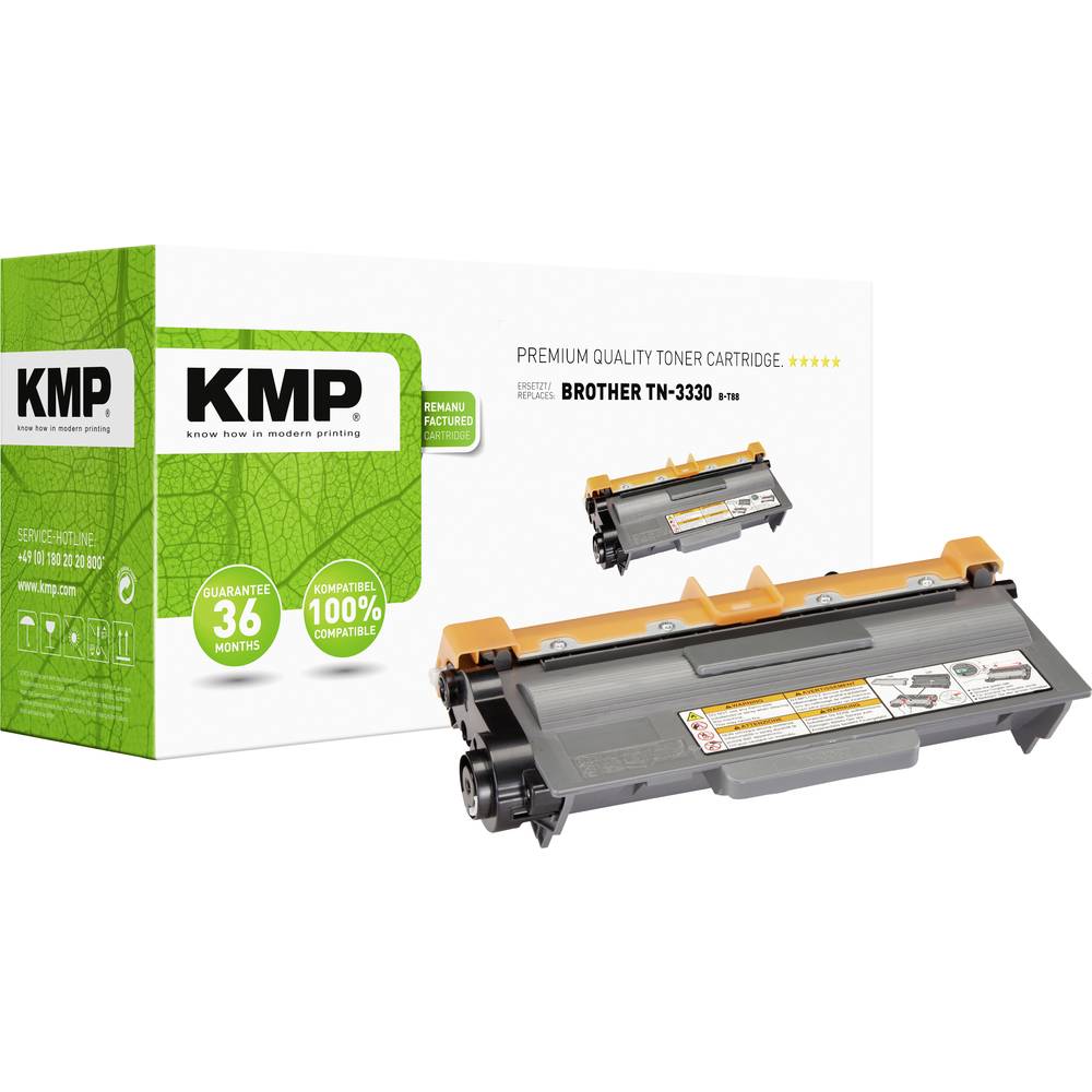KMP B-T88 Toner náhradní Brother TN-3330, TN3330 černá 3000 Seiten kompatibilní náplň do tiskárny
