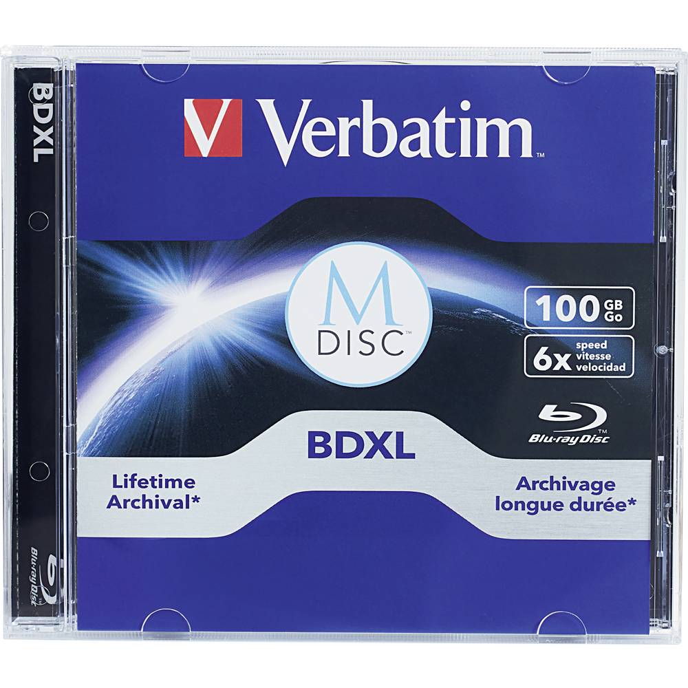 Verbatim 98912 M-DISC Blu-ray XL Rohling 100 GB 1 ks Jewelcase