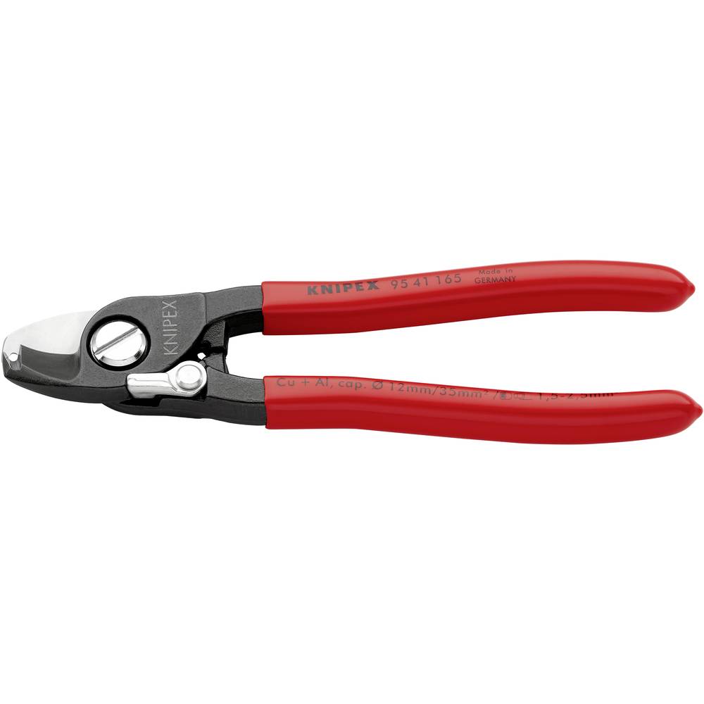 Knipex KNIPEX 95 41 165 kabelové nůžky Vhodné pro (odizolační technika) hliníkový a měděný kabel, jedno- a vícežilový 12